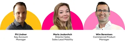 Portrait of Maria, Pit, Wim - CCV Vending Team