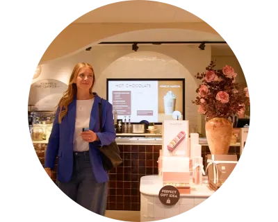 Woman shopping at Madaq store