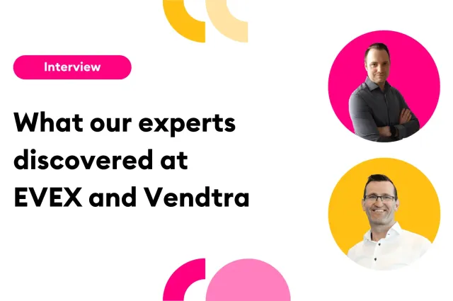 Interview title and portrait of Vending experts