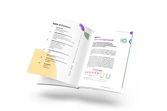 Mockup of whitepaper Churn Management