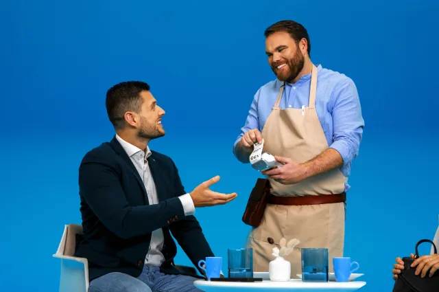 Bezahlsituation in einem Cafe