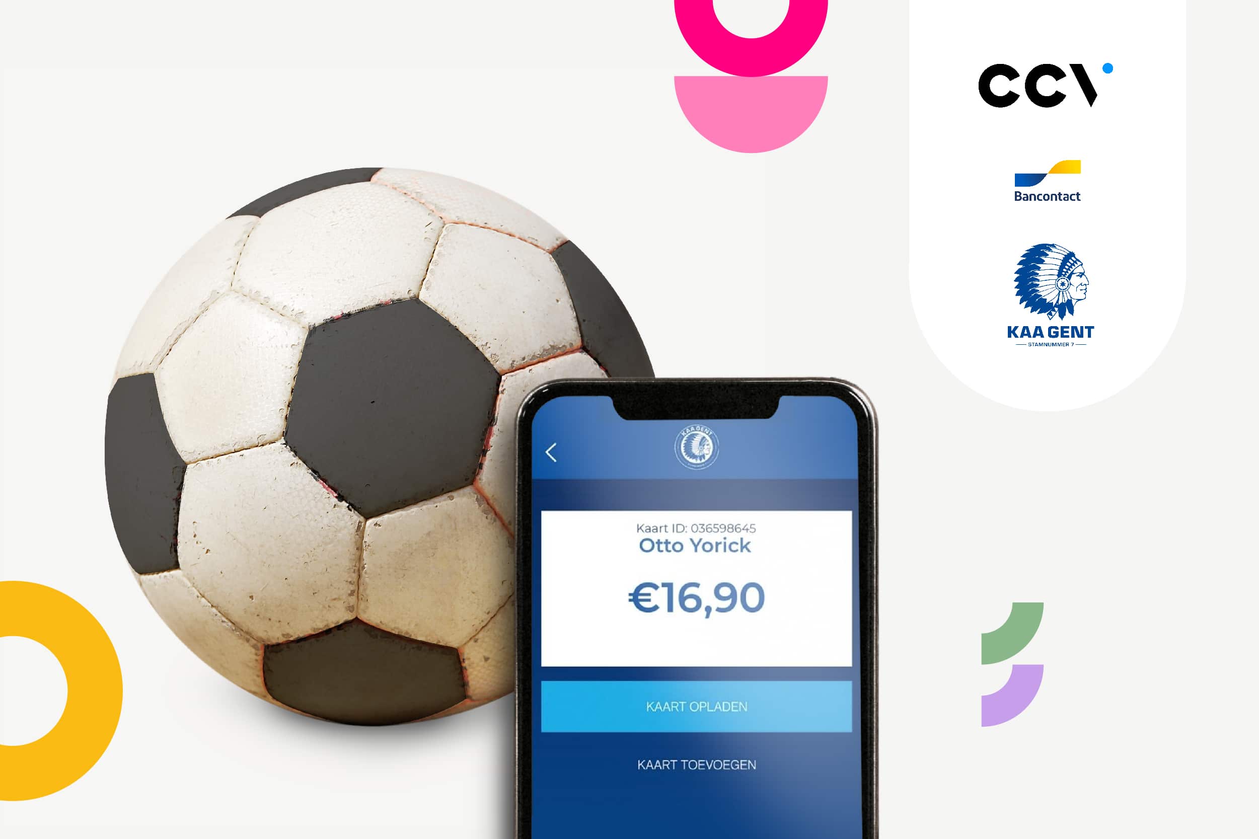 bijeenkomst staart blad KAA Gent lanceert samen met CCV en Bancontact als eerste voetbalclub een  mobiele app met one-click payments - CCV
